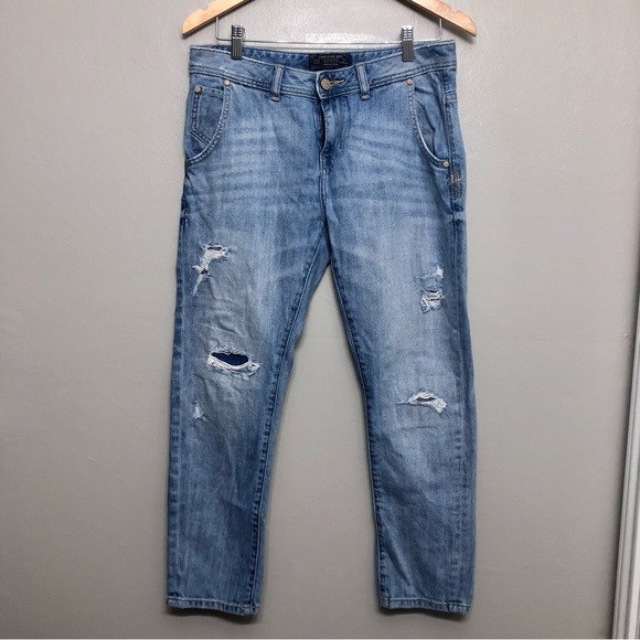 Zara Basic z1975 Lightly Distressed Jeans - Picture 1 of 5